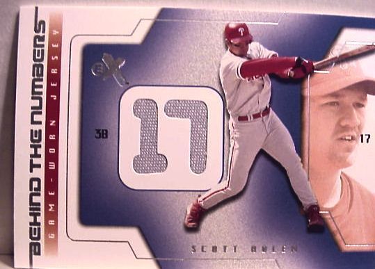 2002 fleer scott rolen phillies game worn jersey card time