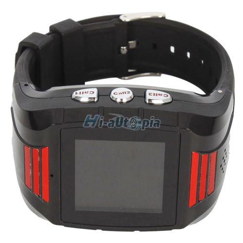 44TFT Watch GPS The Old and Child Locator Car Tracker Red Black