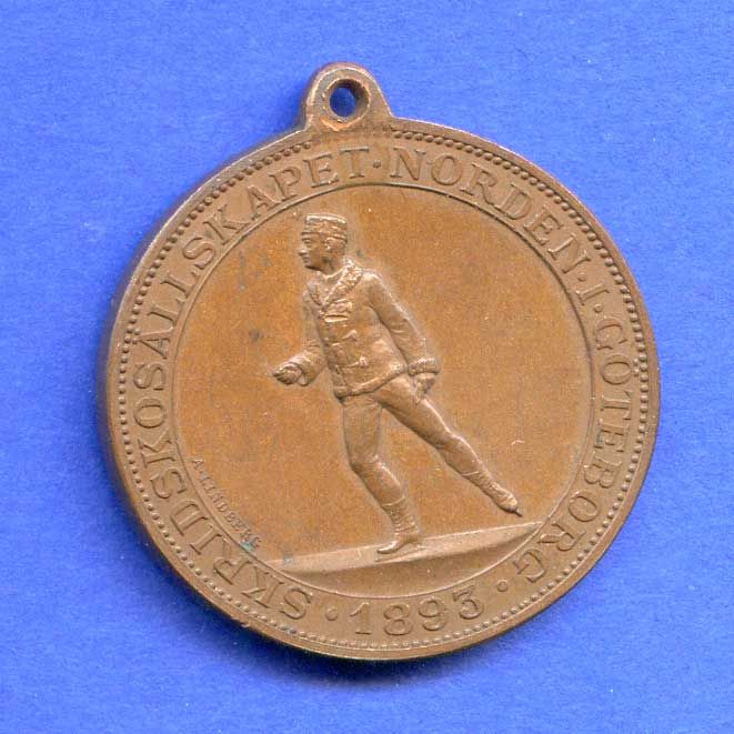 Medal 1893 Ice Skating Gothenburg P178