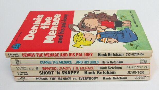  Menace Cartoon Books Hank Ketcham Short ‘N Snappy Wanted Joey