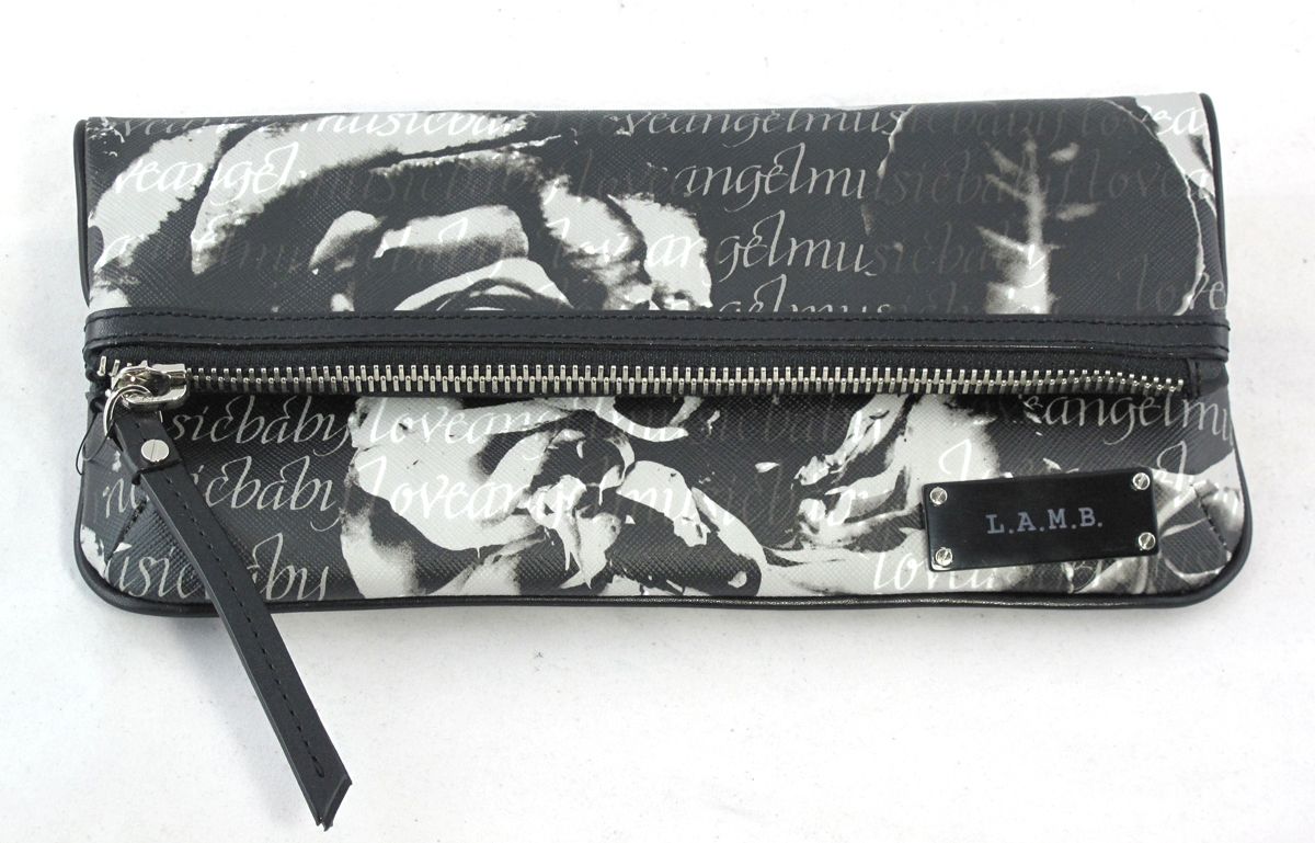 Lamb Gwen Stefani Haughton Calligraphy Roses Clutch