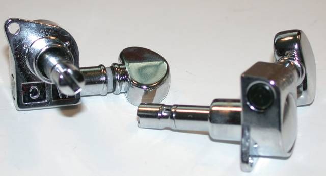 Grover Mini Locking Rotomatics Guitar Machine Heads 6 in Line Chrome