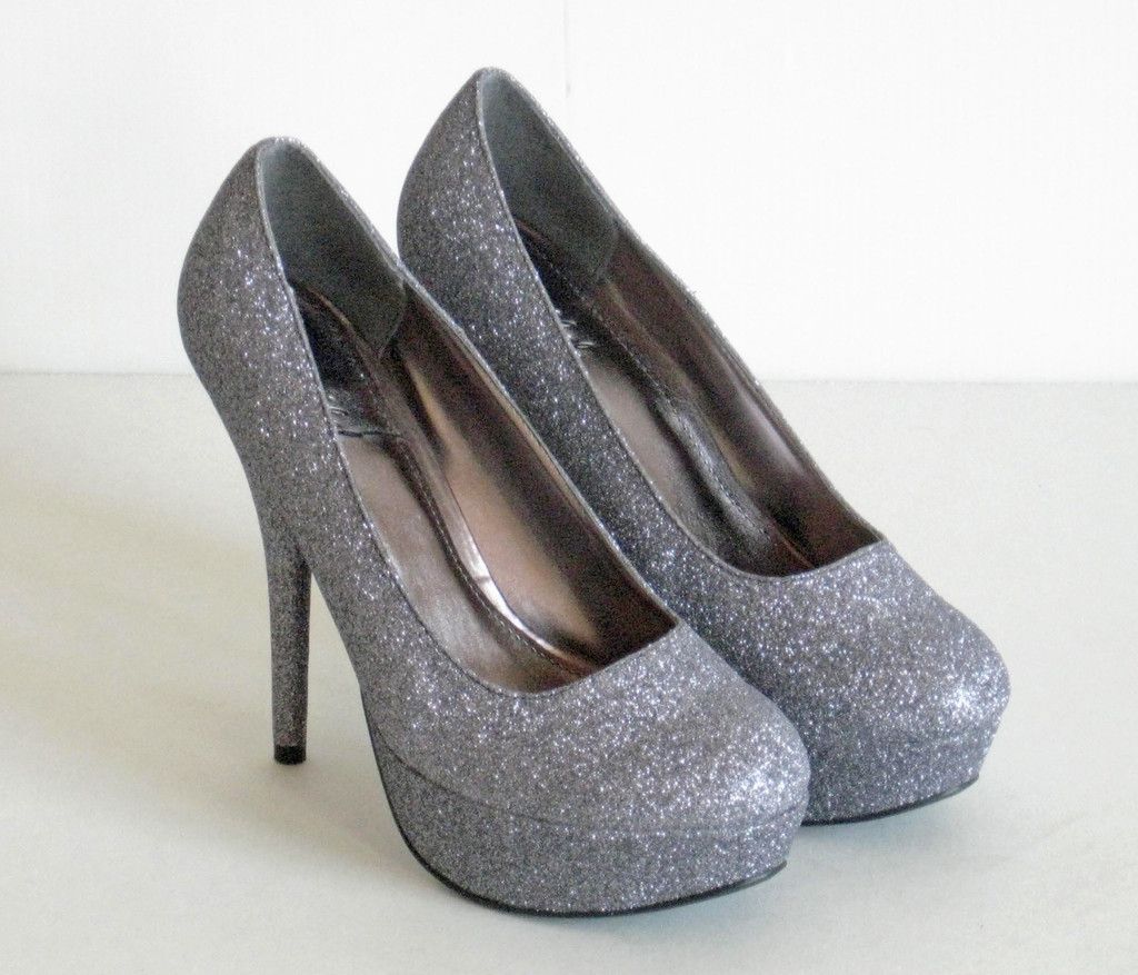 pewter grey glitter