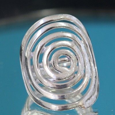 Sterling Silver 925 Huge Bohemian Fashion Ring Vintage New Gothic