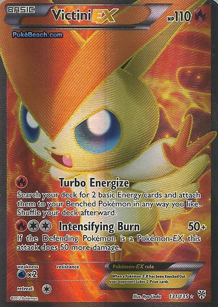 Pokemon card VICTINI EX FULL ART 131/135 PLASMA STORM MINT