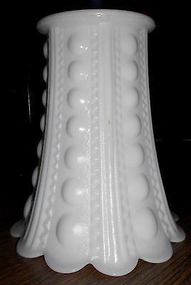  Glass Store Display BEADED PEDESTAL STAND or CAKE PLATE Punch Bowl