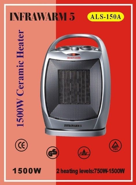 Portable 1 5 KW Oscillating Greenhouse Ceramic Fan Heater with Cool