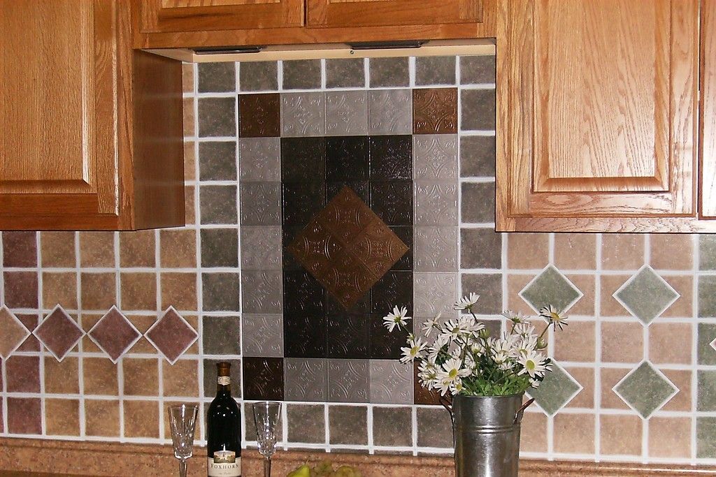  Vinyl Wall Tiles 4 Kitchen Bath Stone Ceramic Look Colors