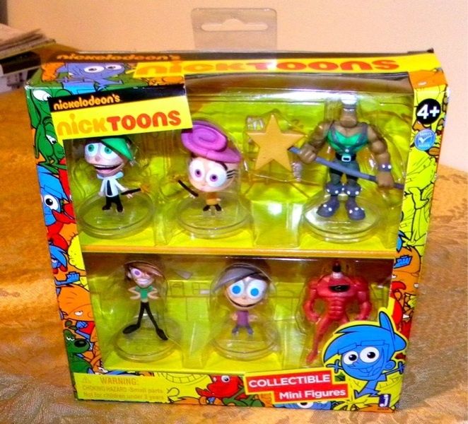 Nickelodeons NICKTOONS Fairly Odd Parents Collectible Figure Set   MIP