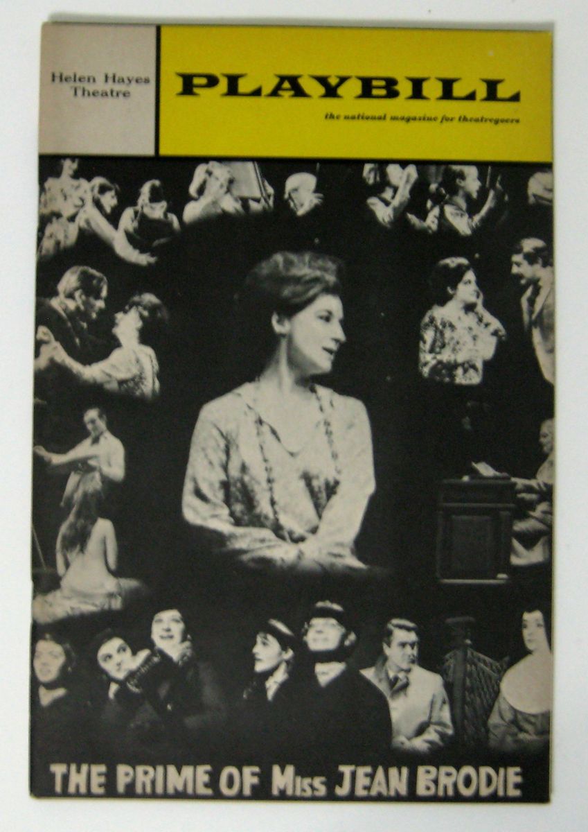 Vintage Playbill Helen Hayes Theatre The Prime of Miss Jean Brodie