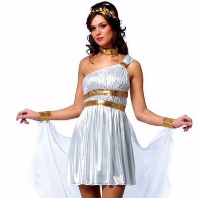 Roman Greek Venus Diva Toga Ladies Fancy Dress 14 16 XL