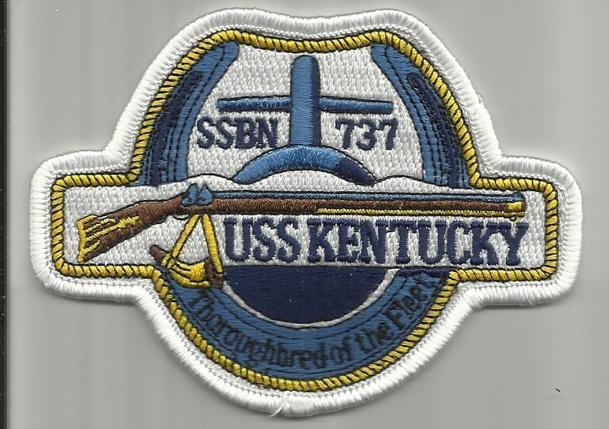 USS KENTUCKY SSBN 737 US NAVY PATCH NUKE SUBMARINE SAILOR ICBM MISSILE