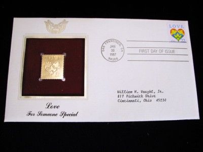 Golden Replicas of US Stamps First Day Issue w Binder 22kt Gold Lot