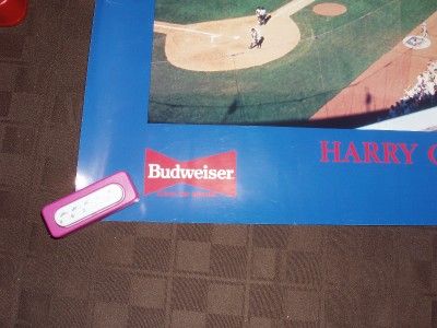 1989 Harry Caray Fan Appreciation Day Poster Chicago Cubs Great