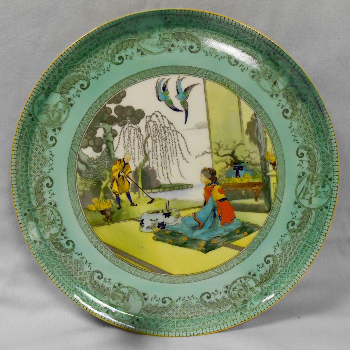  Blue Willow Doulton Story Platter Koogshee Chang