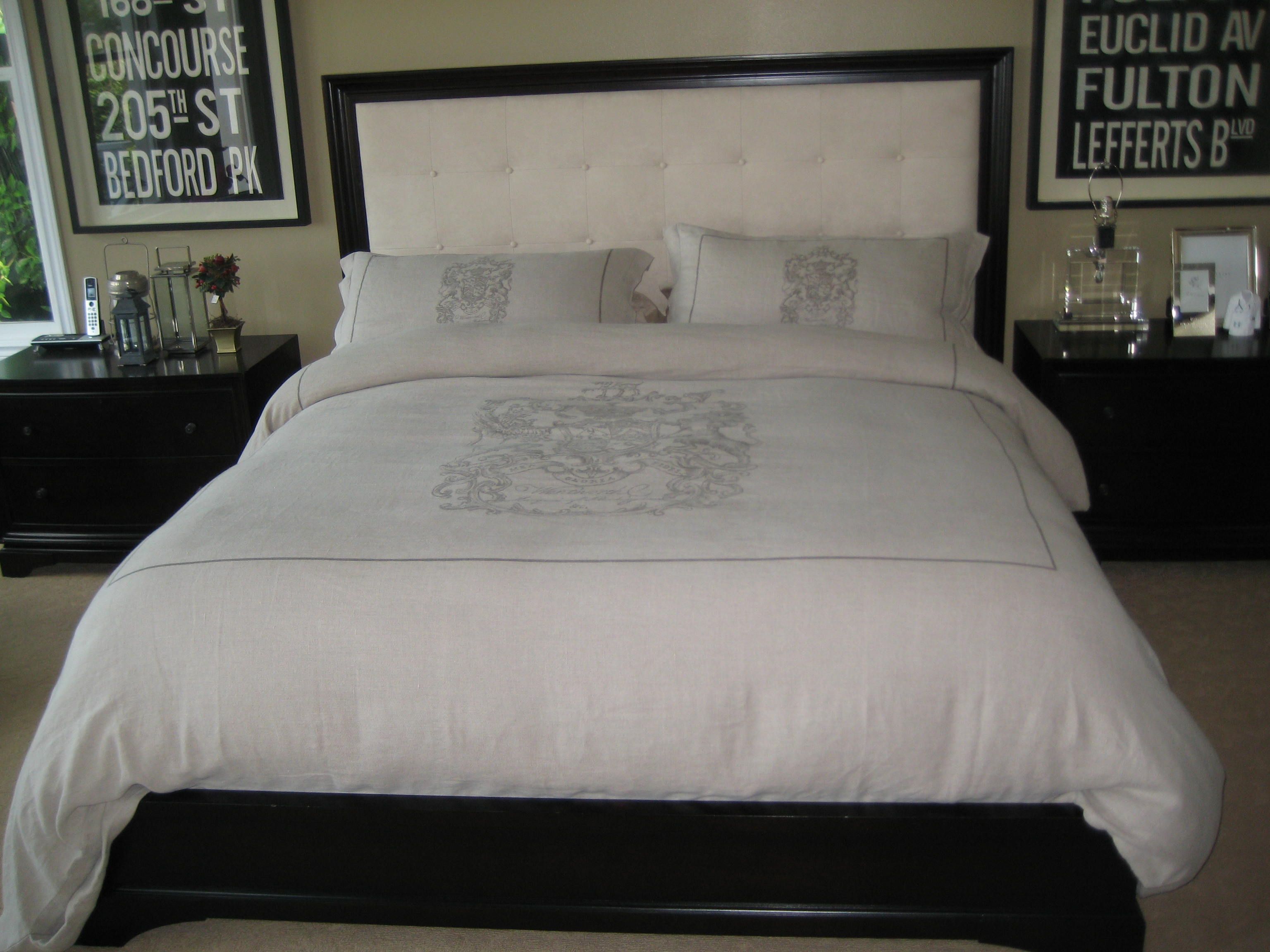 Restoration Hardware Beds Portman Upholstered Headboard and