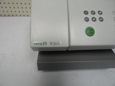 hasler wj65 mailing machine postage scale