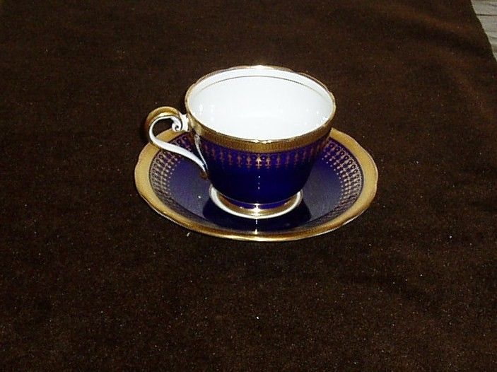 Aynsley John Hertford Cobalt Cup and Saucer 3835 7081