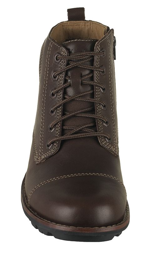 clarks 33751 hilliard brown leather front