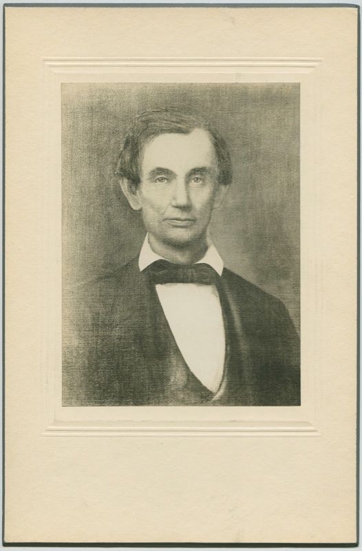  Lincoln candidate. Cabinet of painting Lincoln purchased HIMSELF
