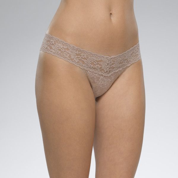 low rise thong from hanky panky ultrasoft and stretchy lace style is