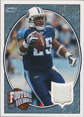 2008 Upper Deck Heroes Jerseys Blue LenDale White 175