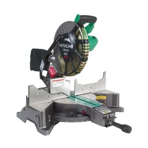 Hitachi 12 Compound Miter Saw with Digital Display Laser Marker C