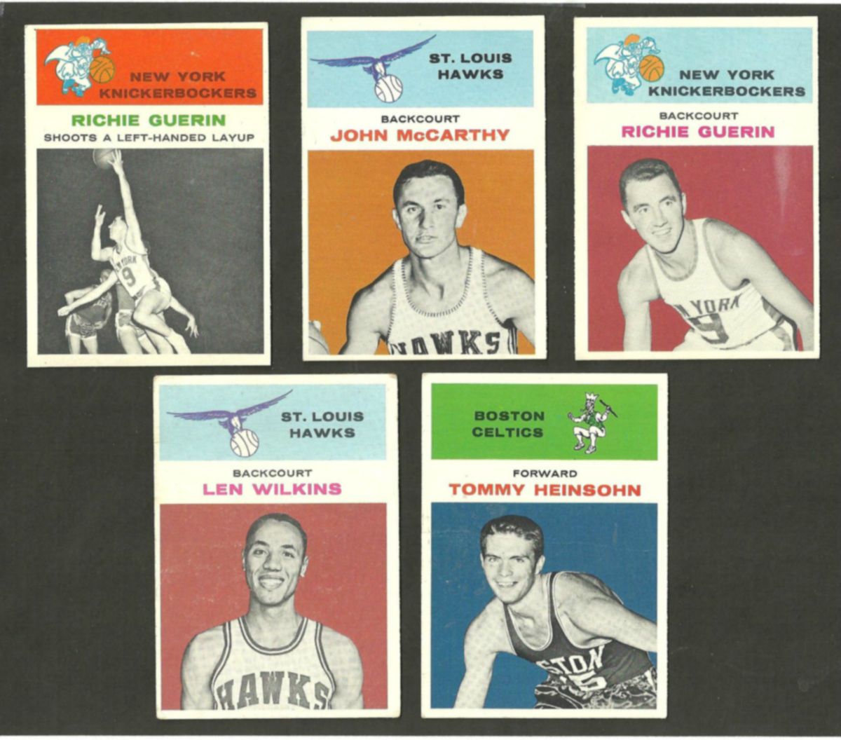 1961 62 Fleer Basketball Lot w Heinsohn Wilkins