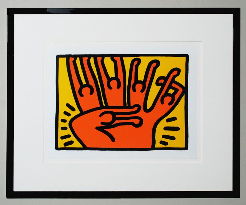 Original Keith Haring Silkscreen Print Pop Shop VI AP 25 25 Framed