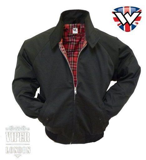 warrior veste noir style harrington scooter s xxxl