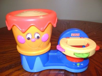 Fisher Price Drum Tambourine Lights Sound with Poppity Pop Dump Truck