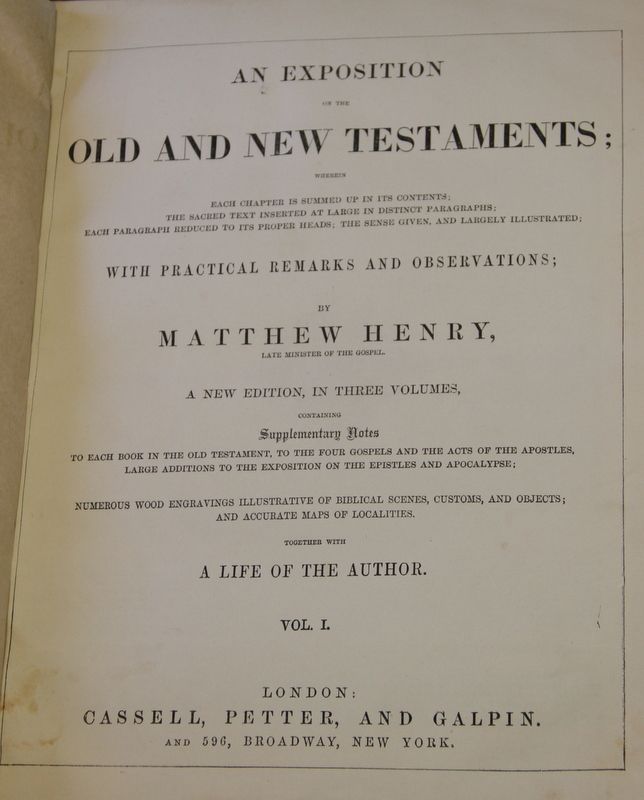 Matthew Henrys Commentary on Bible Set Complete 1835 Maps Illus 3