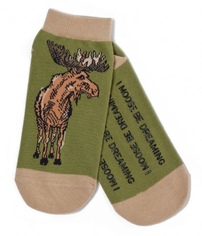 Hatley No Slip Ankle Socks Womens Medium 9 11 Moose Country