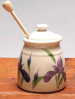 Emerson Creek Pottery Ceramic Honey Pot Handmade in USA