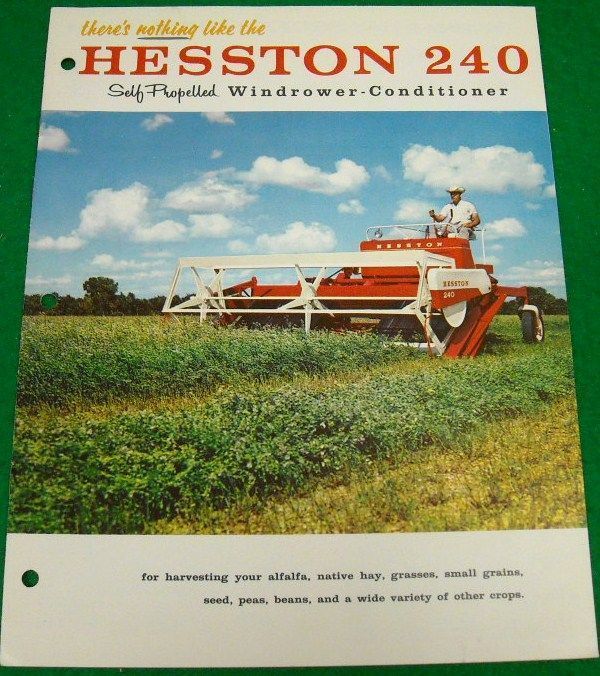 Hesston Brochure Windrower Conditioner 240