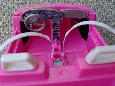 Vintage Barbie 1999 Pink Jeep Wrangler Convertible Beach Buggy