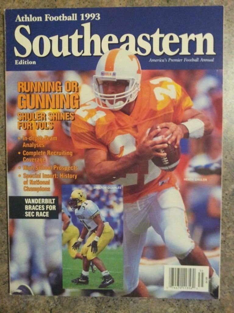 1993 Athlon Sec College Football Preview Heath Shuler