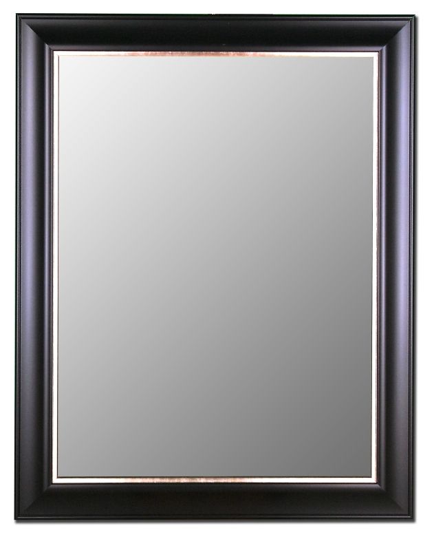  Classic Ebony Silver Wall Mirror Made in USA Hitchcock Butterfield