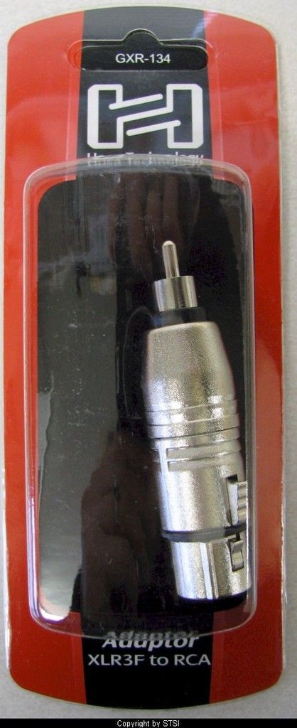 Hosa XLR Female to RCA Male Adapter GXR 134 STSI