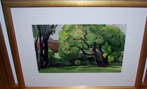 Original Watercolor Helen B Dooley CA Artist 1907 1994