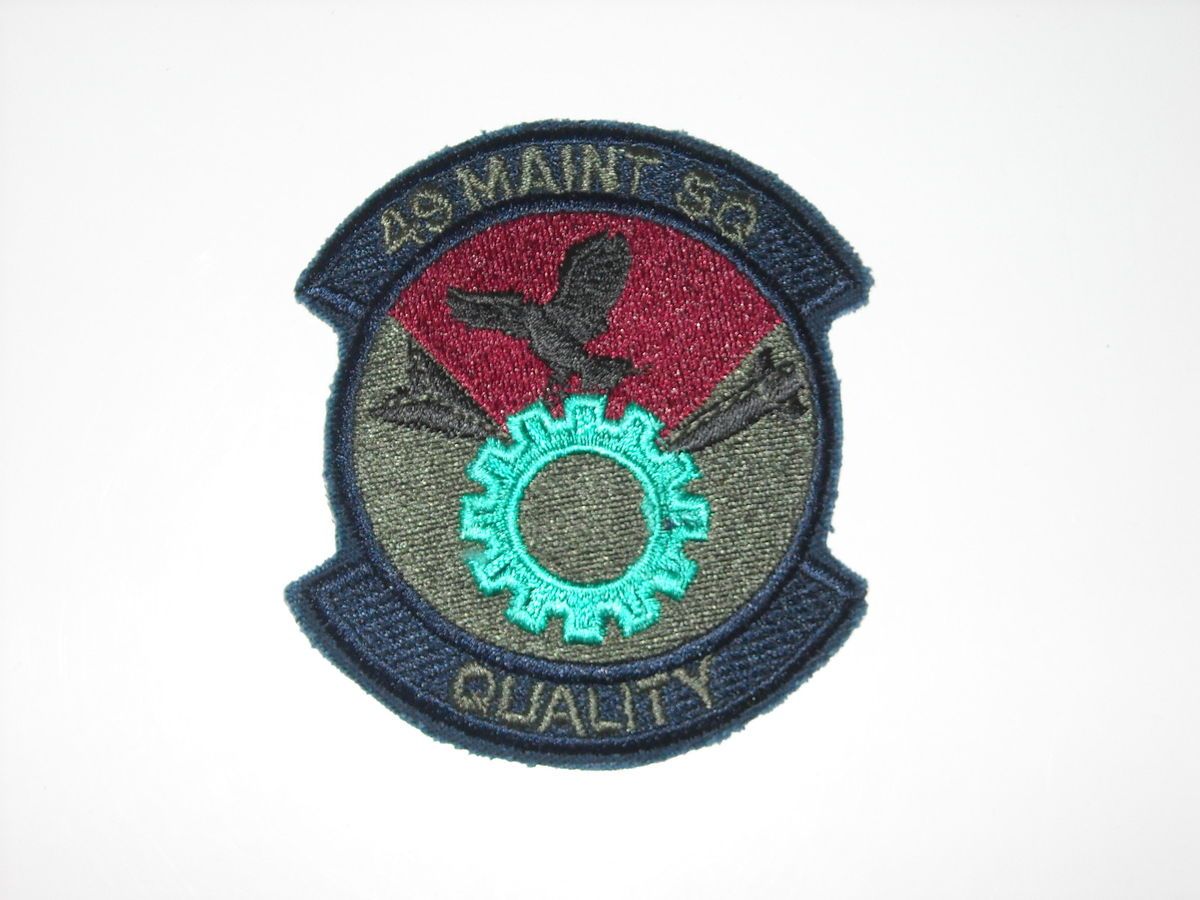  AIR FORCE 49TH MAINTENANCE SQUADRON 49 MXS F 117 HOLLOMAN VER #1 PATCH