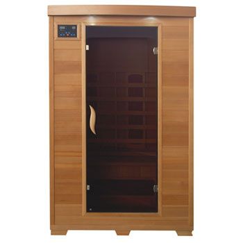 Harvil Escape 2 Person Hemlock Sauna with Ceramic Infrared Heaters