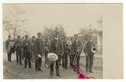 Hensonville Marching Band NY Real Photo Vintage Postcd