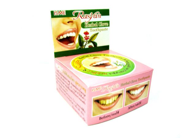 HERBAL CLOVE TOOTHPASTE ELIMINATE CIGARETTE LIMESTONE WHITE TEETH