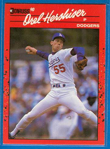 orel hershiser 1990 donruss 197 dodgers