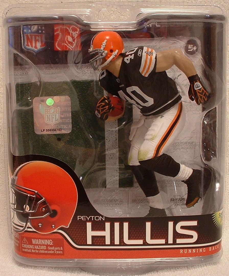  SPORTSPICKS NFL SERIES 28 CLEVELAND BROWNS PEYTON HILLIS ACTION FIGURE