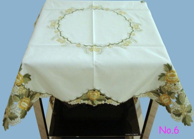 Variety Hand Embroidery Flora Table Topper Cloth 50 Off