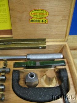 Holdridge 4S Radii Radius Cutter Attachment Ball Forming w Wood Case