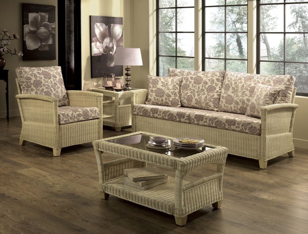  RATTAN NATURAL FINISH GARDEN / CONSERVATORY FURNITURE SOFA COUCH RANGE