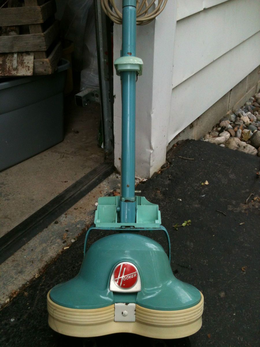 VINTAGE HOOVER SHAMPOO FLOOR SCRUBBER POLISHER BUFFER BLUE PARTS MODEL